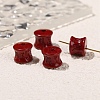 Handmade Cinnabar Beads PW-WG37009-12-1