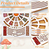 Wood Bead Design Board TOOL-WH0052-06-4