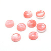 Cherry Quartz Glass Cabochons G-T020-8mm-10-1