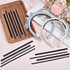 24Pcs 2 Styles Plastic Firm Headband Non-slip Strip DIY-CY0003-02-4