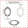 30Pcs Alloy Pendant Cabochon Settings FIND-SC0009-22-2