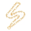 Unisex PVD Vacuum Plating 304 Stainless Steel Figaro Chain Necklaces X-NJEW-H215-03G-1