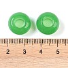 Natural White Jade European Beads X-G-G740-14x8mm-35-3
