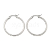 Tarnish Resistant 304 Stainless Steel Hoop Earrings EJEW-F105-09P-4