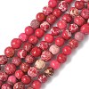 Dyed Natural Regalite/Imperial Jasper/Sea Sediment Jasper Beads Strands G-B124-C05-09-1
