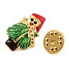 Christmas Theme Alloy Enamel Brooches JEWB-S022-05A-G-3