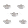 Rack Plating Brass Pave Cubic Zirconia Slide Charms KK-G464-02P-4