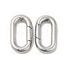 Non-Tarnish 304 Stainless Steel Spring Gate Ring X-STAS-Q215-54P-1
