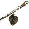 Tibetan Style Alloy Keychains KEYC-WH0025-029-2