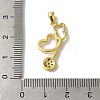 Brass Micro Pave Cubic Zirconia Pendant KK-H487-13G-3