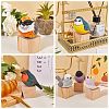 Wooden Eurasian Bullfinch and Block Ornaments JX686A-7