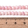 Anti-Tarnish Electroplate Glass Beads Strands EGLA-T021-4mm-15-04-4
