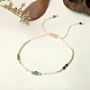 Bohemian Style Handmade Braided Friendship Bracelet with Semi-Precious Beads for Women ST3283095-1