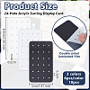 18Pcs 3 Colors Acrylic Earring Display Cards EDIS-WH0016-076-2