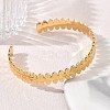 304 Stainless Steel Oval Cuff Bangles SA-CBA46AF-28G-2