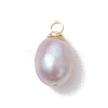 Natural Cultured Freshwater Pearl Rice Charms X-PALLOY-JF05078-01-3