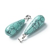 Synthetic Turquoise Pendants G-F707-12-3