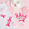 PVC Breast Cancer Pink Awareness Ribbon Sticker DIY-WH0431-01-5