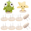 Wooden Crochet Doll Base Support Rack WOOD-WH0131-20B-1