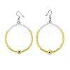 Resin Evil Eye & Acrylic Beaded Big Ring Dangle Earrings EJEW-JE04999-03-2