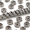 Brass Rhinestone Spacer Beads RB-A014-Z8mm-01B-NF-1