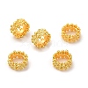 Eco-Friendly Rack Plating Brass Beads KK-A186-08B-G-2