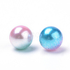Rainbow Acrylic Imitation Pearl Beads LS-OACR-R065-3mm-A05-2