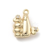 Brass Micro Pave Cubic Zirconia Pendants KK-D283-20G-1
