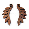 Natural Walnut Wood Pendants WOOD-T023-20-1