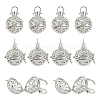 ARRICRAFT Brass Hollow Cage Pendants KK-AR0001-99P-1