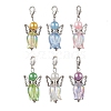 6Pcs Acrylic Angel Tulip Pendant Decorations HJEW-JM02565-1