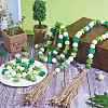 150Pcs 5 Styles Saint Patrick's Day Wood European Beads Set WOOD-SZ0001-27-5