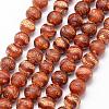 Tibetan Style Wave Pattern dZi Beads G-K166-02-10mm-L2-03-1