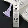 Fingerinspire 2Pcs 2 Style Stainless Steel Bookmarks AJEW-FG0001-58F-5