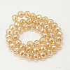 Electroplate Glass Beads Strands EGLA-J015-8mm-02-2