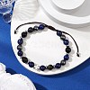 Gemstone Braided Bead Bracelets BJEW-JB11139-03-2