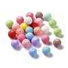 Spray Painted ABS Plastic Beads KY-G025-08C-1