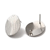 Non-Tarnish 304 Stainless Steel Stud Earrings Findings STAS-B041-07P-1