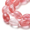 Cherry Quartz Glass Beads Strands G-B106-B02-01-4