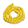 Electroplate Opaque Glass Beads Strands EGLA-A035-P8mm-A04-2