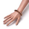 Couples Wood Beads Stretch Bracelets BJEW-JB04121-10