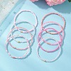 8Pcs Glass Seed Beads Stretch Bracelets for Women BJEW-MZ00269-2