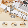 1Pc Tibetan Style Alloy Oval & Cattle Skull Head Link Chain Waist Belly Body Chains for Women AJEW-DC0003-23AS-4