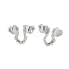 304 Stainless Steel Stud Earrings for Women EJEW-K281-27P-2