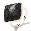 Natural Lava Rock Adjustable Rings RJEW-H240-01S-14-2