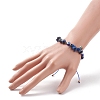 7Pcs 7 Style Natural Mixed Stone Chips & Resin Evil Eye Braided Bead Bracelets Set BJEW-JB08495-5