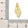 Rack Plating Brass Micro Pave Cubic Zirconia Pendants KK-I720-71G-01A-3