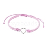 Stainless Steel Heart Link Bracelets BJEW-JB11226-2