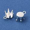 Ion Plating(IP) 304 Stainless Steel Charms Rhinestone Claw Settings STAS-U025-02B-S-2