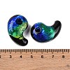 Luminous Handmade Silver Foil Lampwork Beads LAMP-F022-05F-5